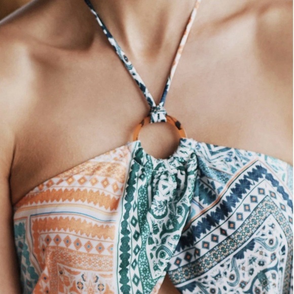 NWT - Anthropologie Split Halter Top and Short, Size L - Picture 6 of 6